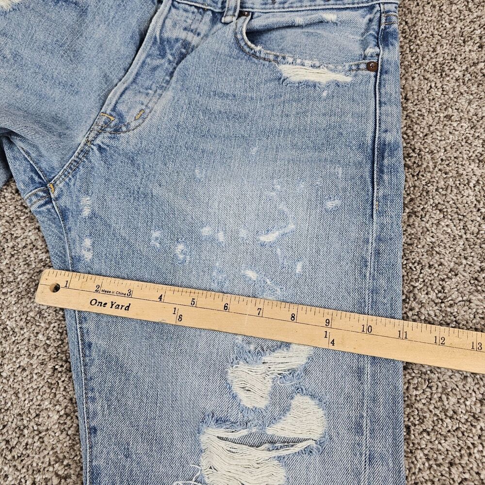 Ralph Lauren Denim Supply Jeans Mens 33x30 Slim Straight Distressed Grunge Work - Picture 13 of 16